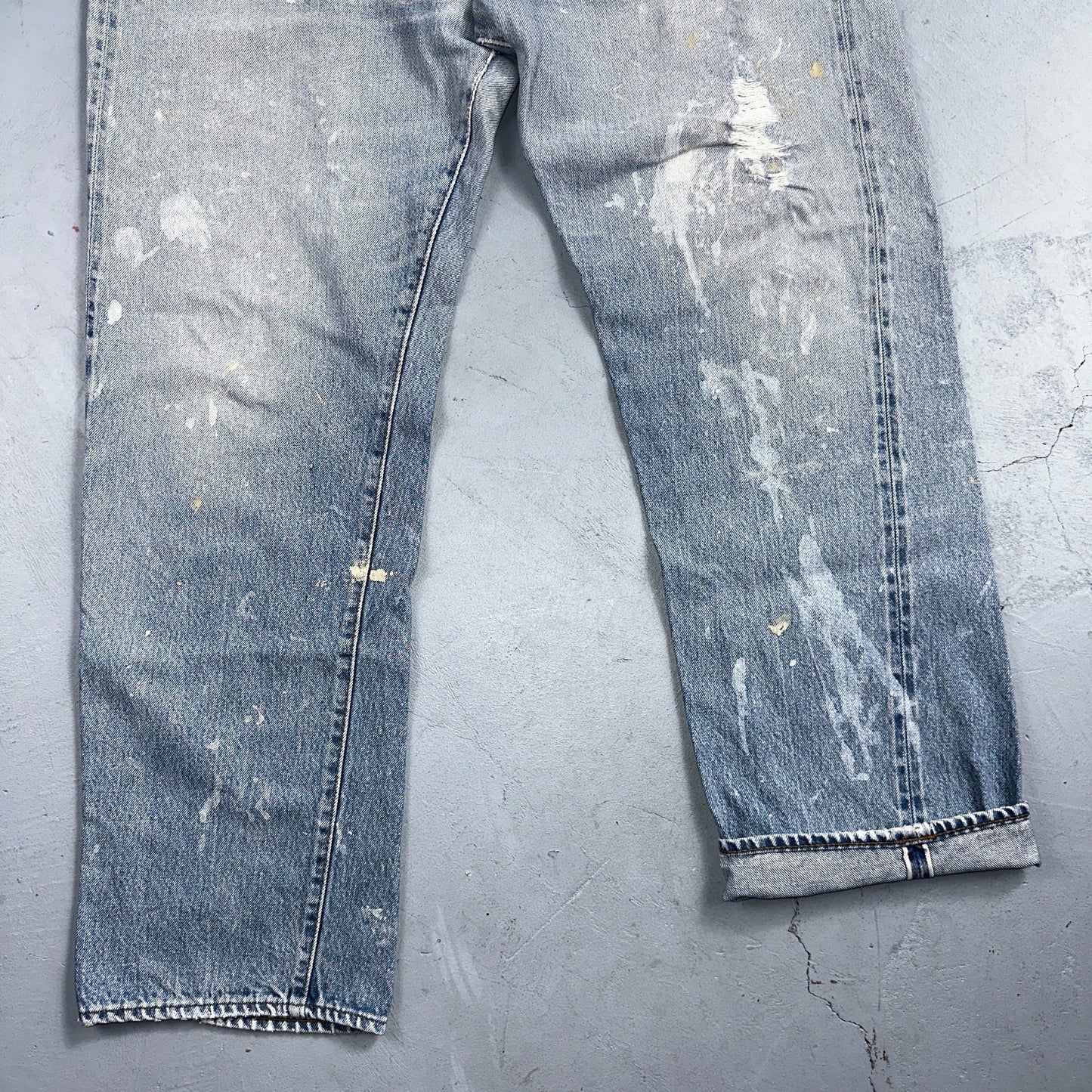 Levis 501 Vintage 80s Redline Selvedge USA XX Jeans Light Wash 40x33 Act 38x30