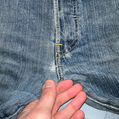 Levis 501 Vintage Y2K XX Straight Leg Jeans Blue Med Wash 33x34 Act 33x33