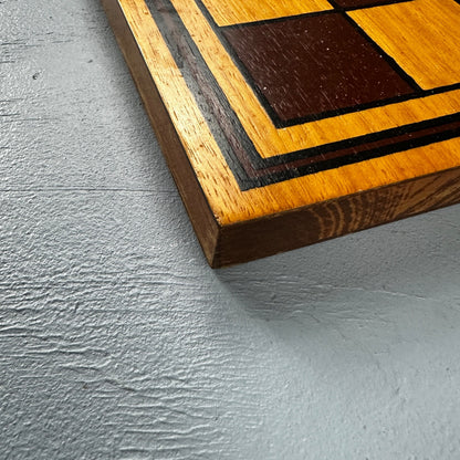 Vintage Drueke Solid Wood Large Chess Board 1960s MCM Grand Rapids 172 16"