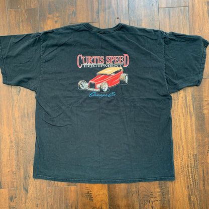 Curtis Speed Equipment Orange California Vintage T Shirt 90s Y2K Nascar Racing