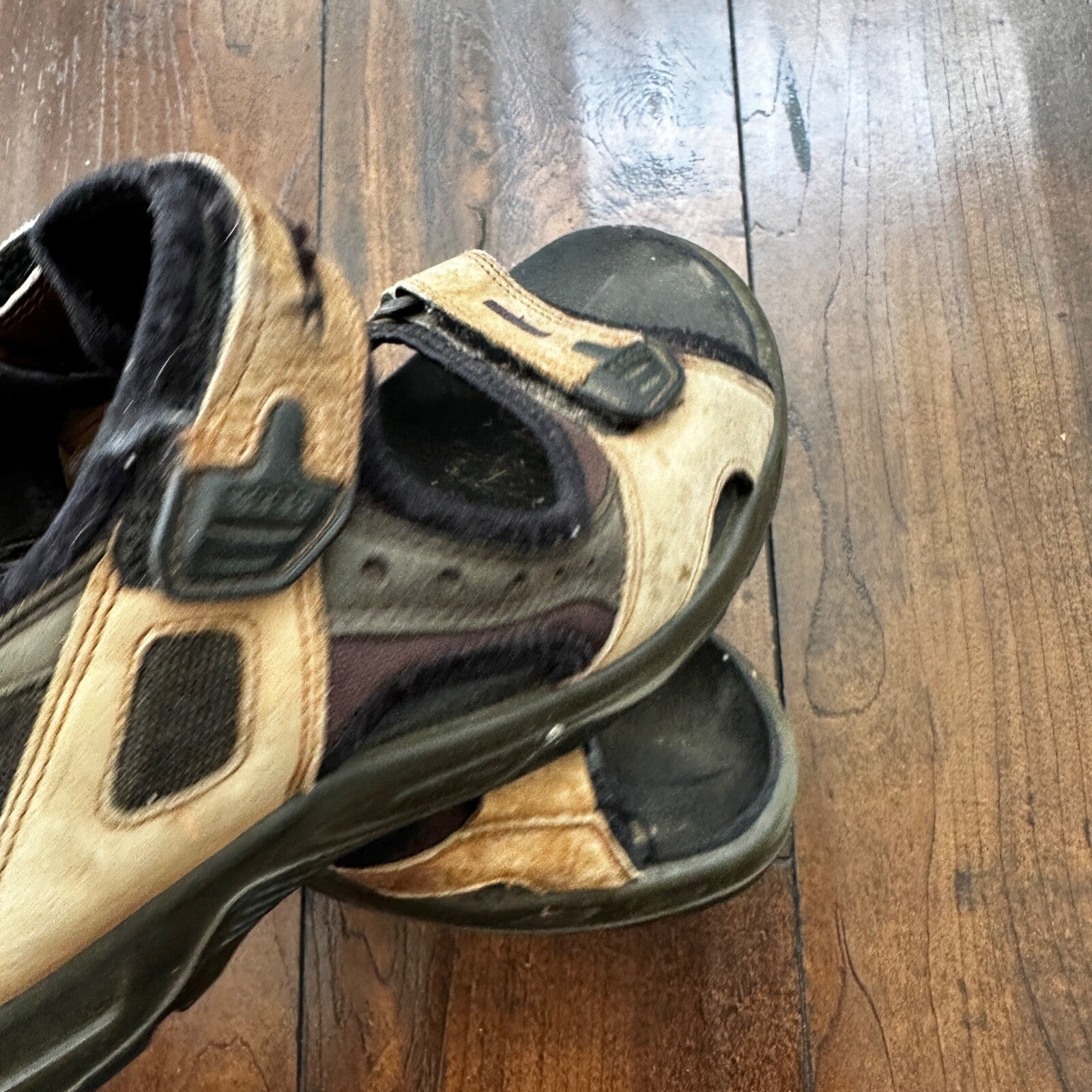 ECCO Yukatan Receptor Brown Leather Sport Sandal Shoes Mens EU 44