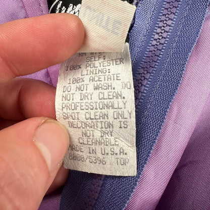 Zum Zum By Niki Livas Women's Purple Crop Skirt Beading Maxi Dress 5-6 USA Prom