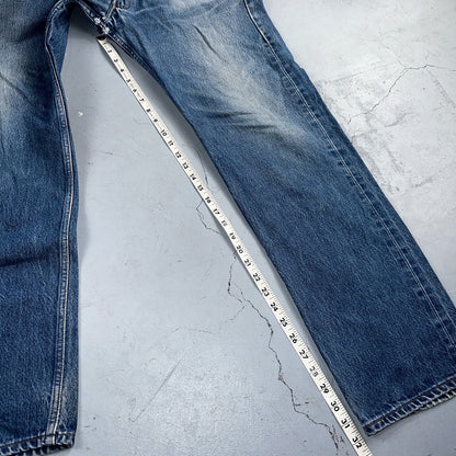 Levis 501 Vintage Y2K Mexico Straight Leg Jeans 36x36 90s Med Wash Act 36x32