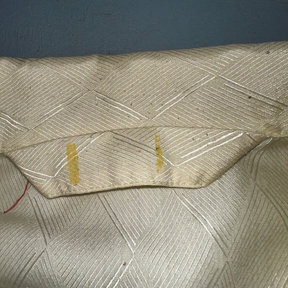 Christian Dior VTG Pajama Set Mens Cream Pants Shirt USA 90s Heavy Wear