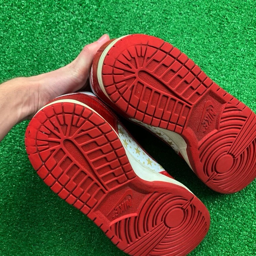 2003 Nike Supreme Dunk High Pro SB Stars Low Red Box Logo 307385-161 9 VTG  