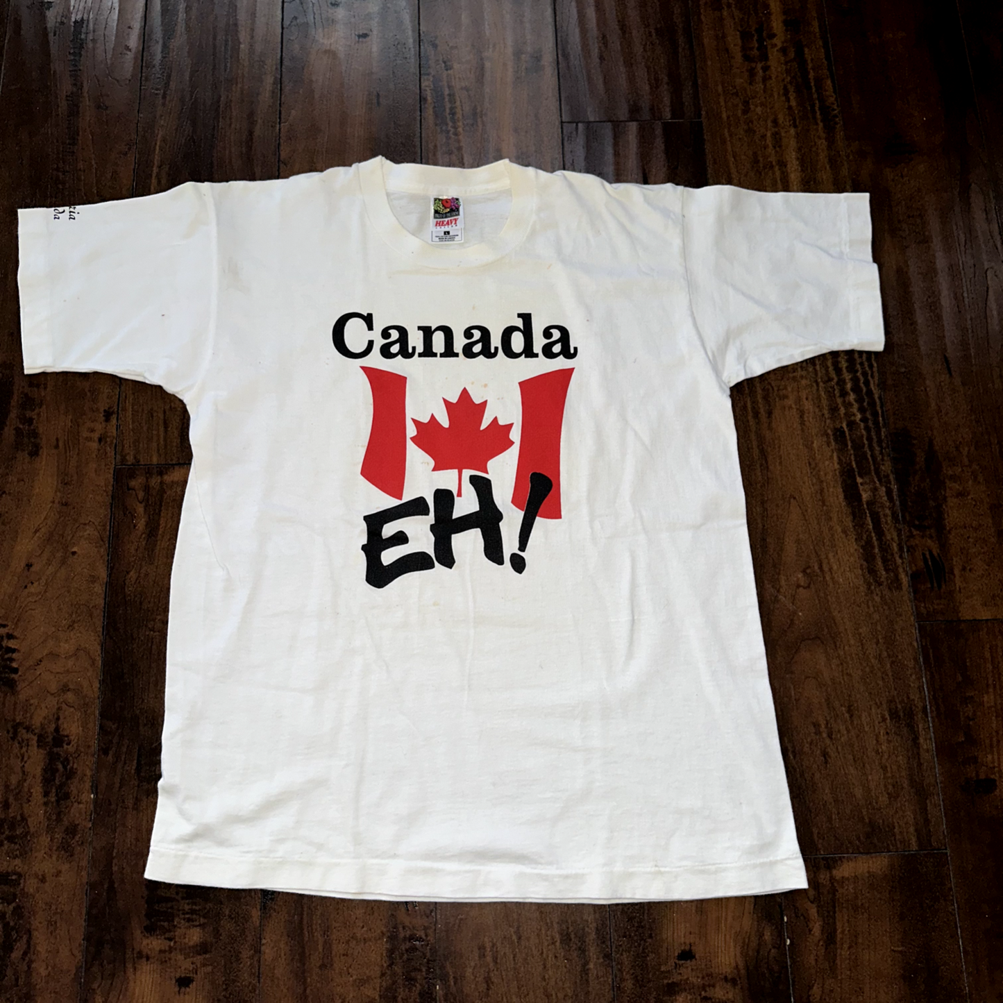 Canada Eh Single Stitch 90s Vintage T Shirt 1990s Victoria Travel Love Rap Music
