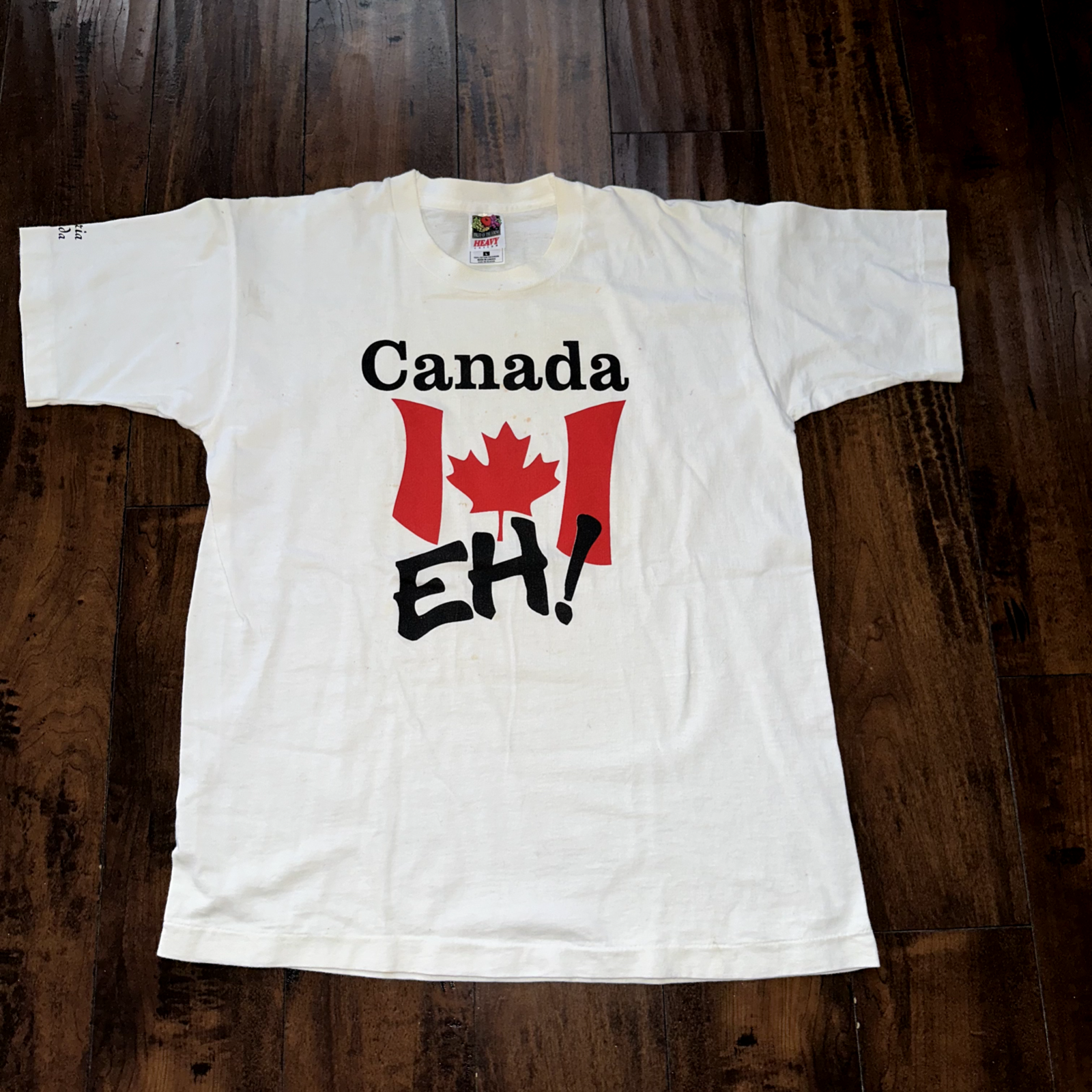 Canada Eh Single Stitch 90s Vintage T Shirt 1990s Victoria Travel Love Rap Music