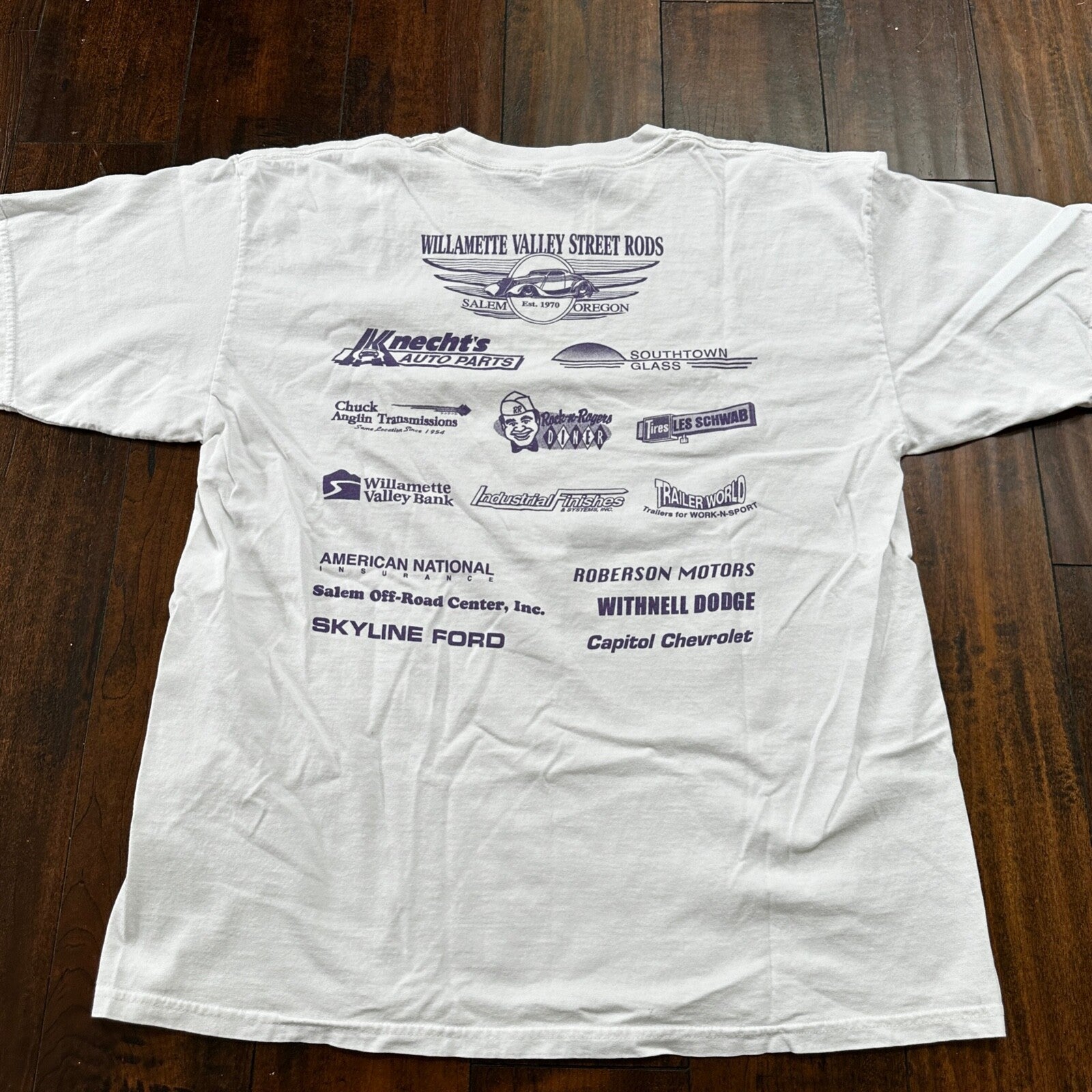 Carousel Cruise Cars 2002 VTG T Shirt Nascar Racing Old Antique Salem Riverfront