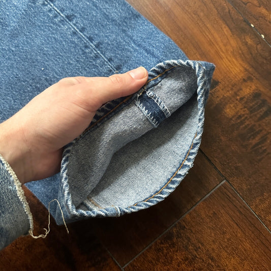 Vintage 80s Levis 501 36x34 USA Blue Jeans 90s Act 34x32 Med Wash