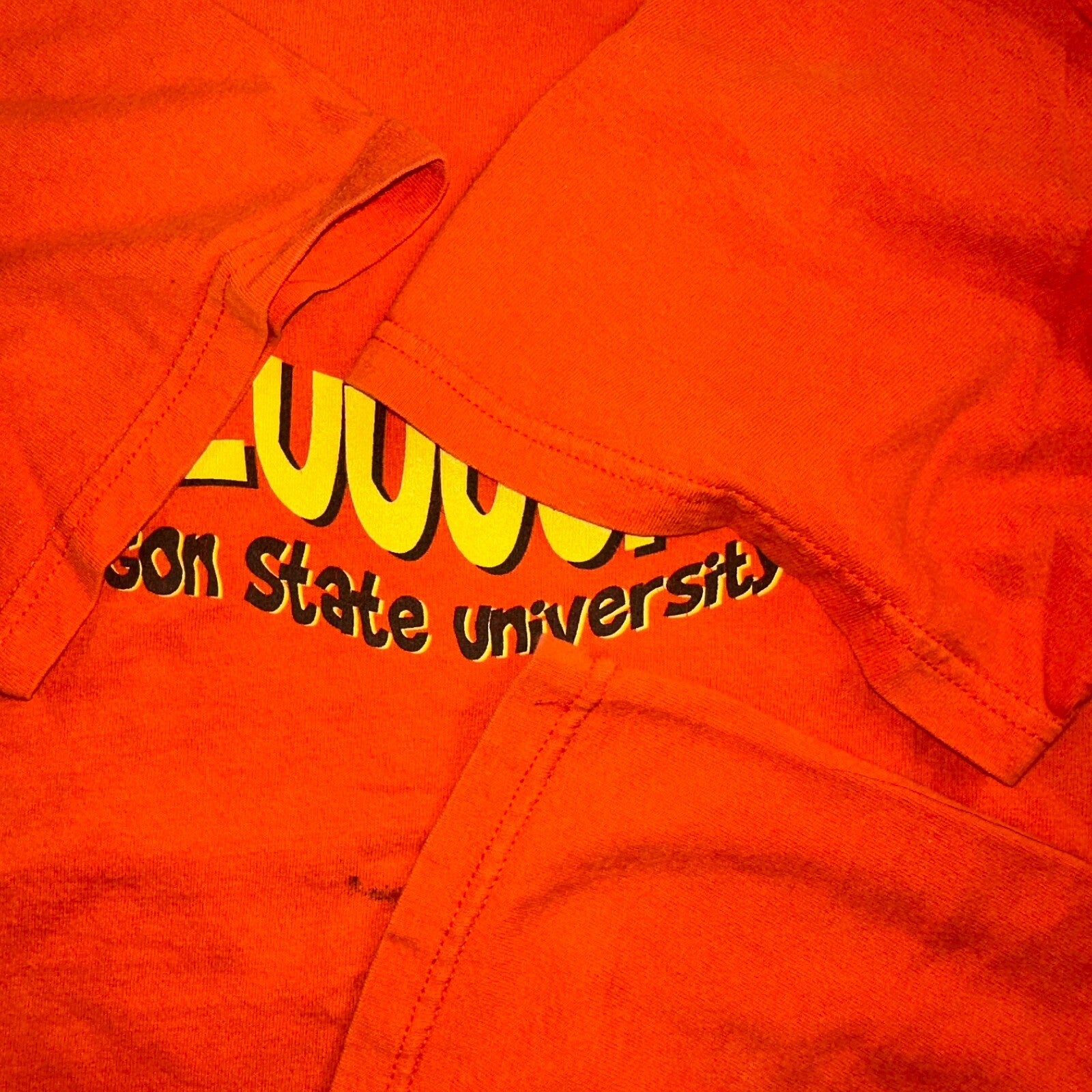 Oregon Beavers OSU Wazzuuuup VTG T Shirt 90s Orange College Uni Sports Rare Y2K