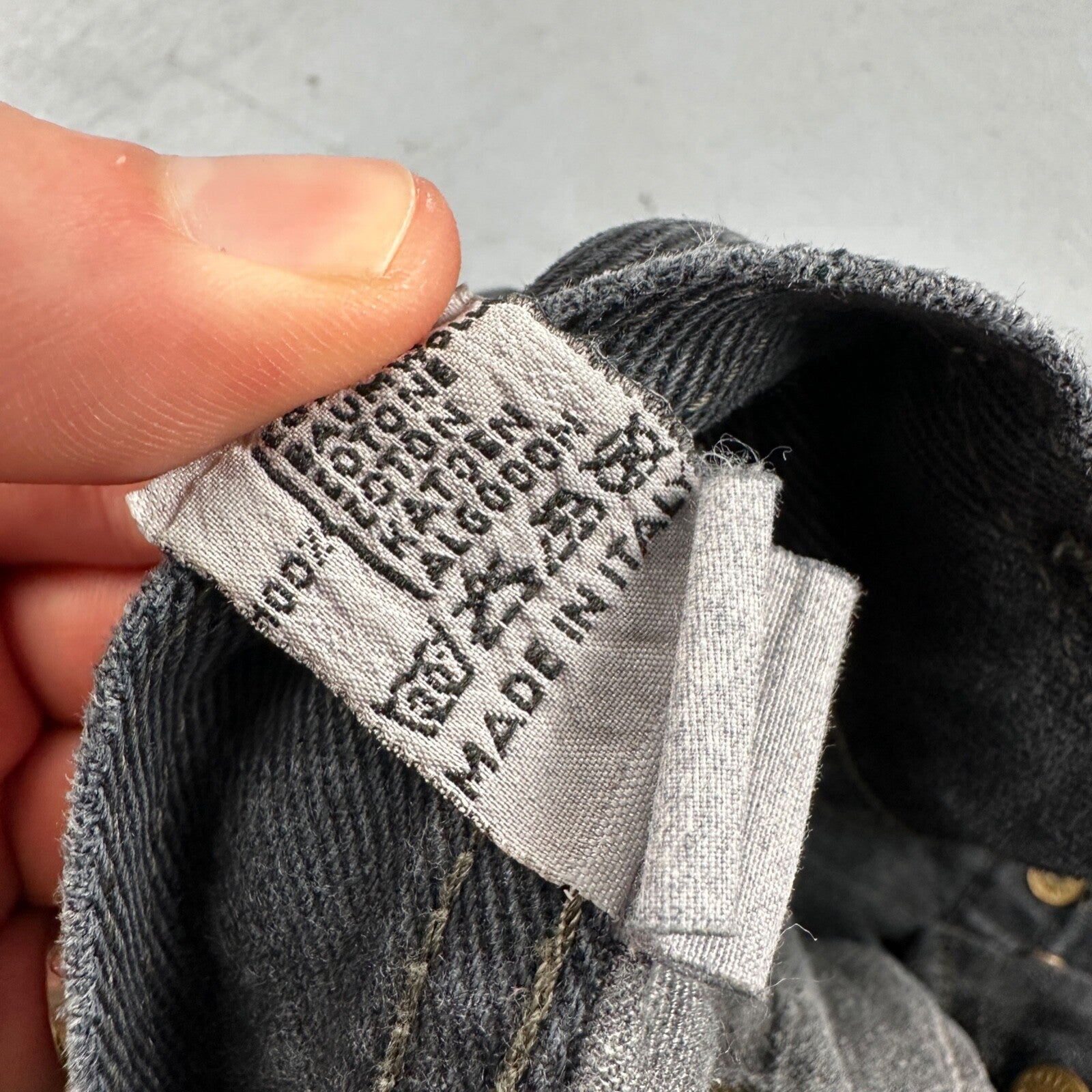 Vtg Diesel Men Saddle Relaxed Fit Black Jeans 32x33 Fits 31"  Made in Italy Y2K