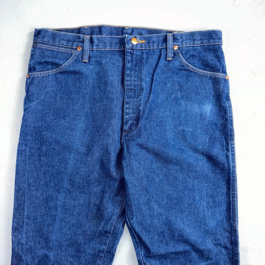 Wrangler Jeans 13MWZ Mens 36x30 Blue Cowboy Cut Vintage Denim Workwear Western