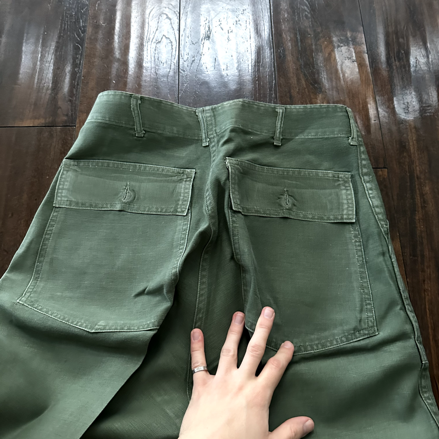 US Army OG-107 Fatigue Pants Trousers 1960s 32x33 Type I DSA-100 Post WWII Camo