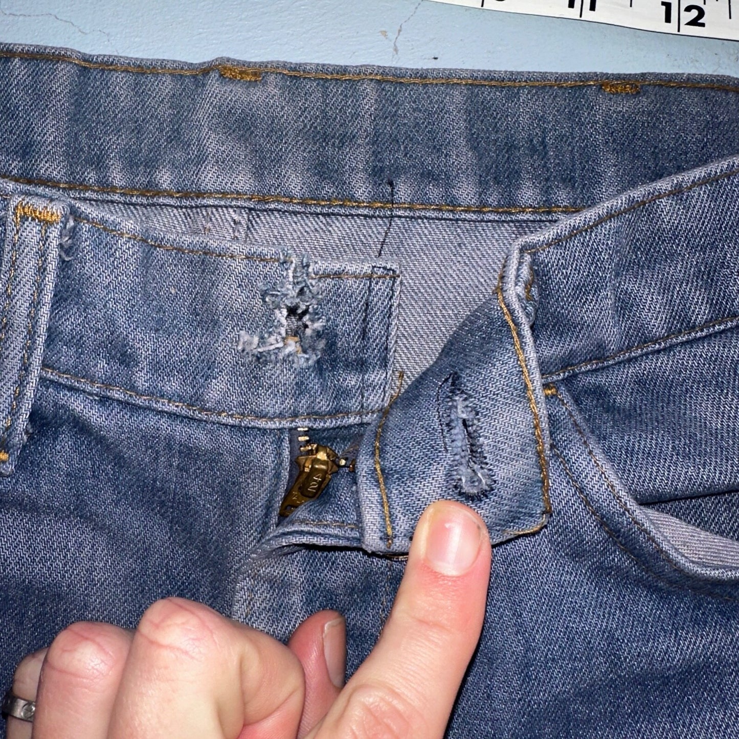 Levis 646 Vintage 70s USA Orange Tab Bootcut Flare Blue Bell Bottom Jeans 29x28