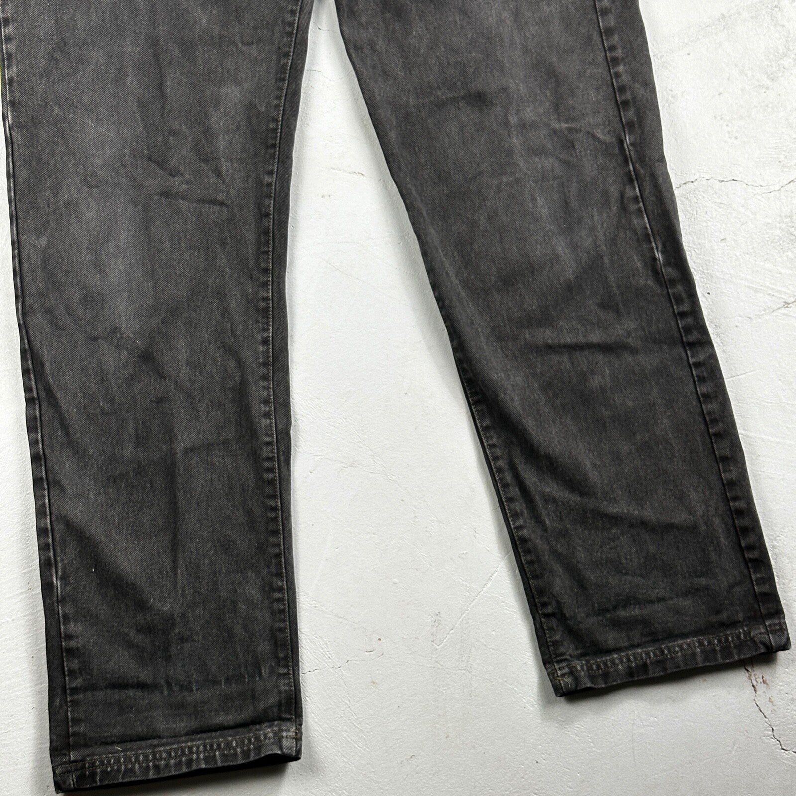 Vtg Diesel Men Saddle Relaxed Fit Black Jeans 32x33 Fits 31"  Made in Italy Y2K