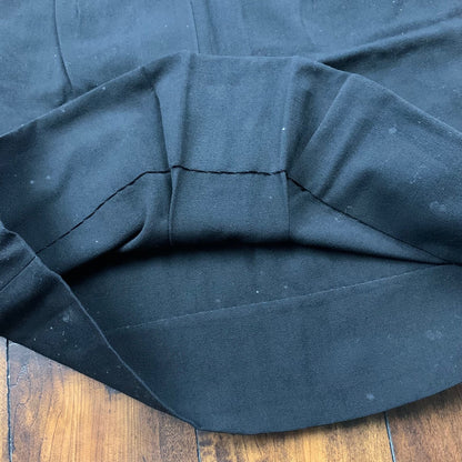 Vintage USA Rockabilly Womens Dress Black Skirt 60s 70s Top Bottom Sanforized