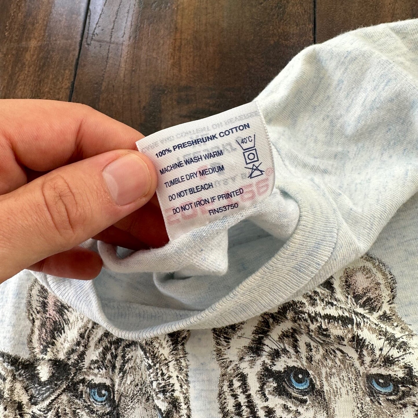 Busch Gardens White Tigers Vintage T Shirt Animals Cats Love Cute Rap Single T