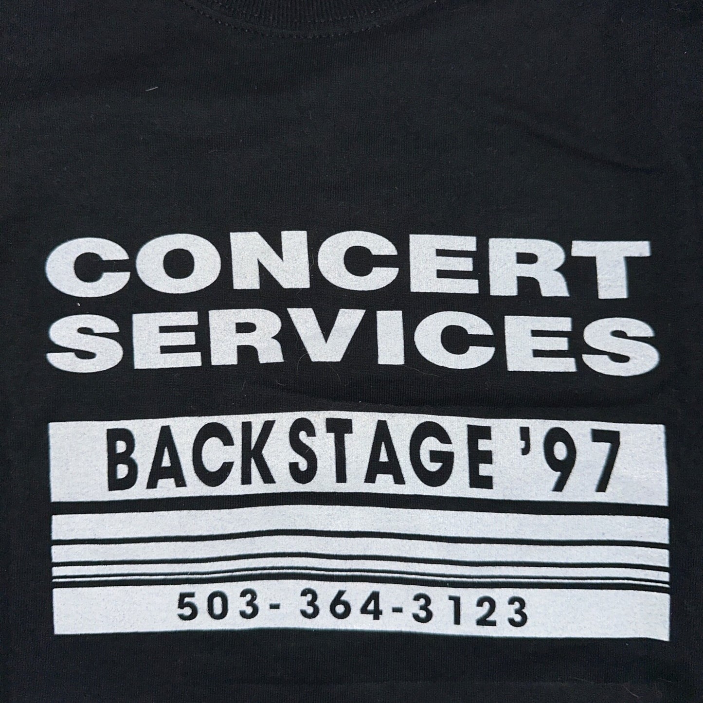 Concert Services Music Promo VTG T Shirt Band PDX Portland Oregon 90s Grunge