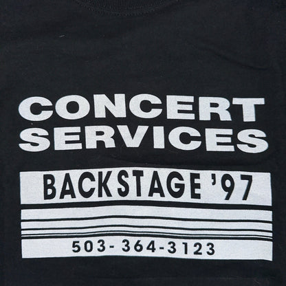 Concert Services Music Promo VTG T Shirt Band PDX Portland Oregon 90s Grunge