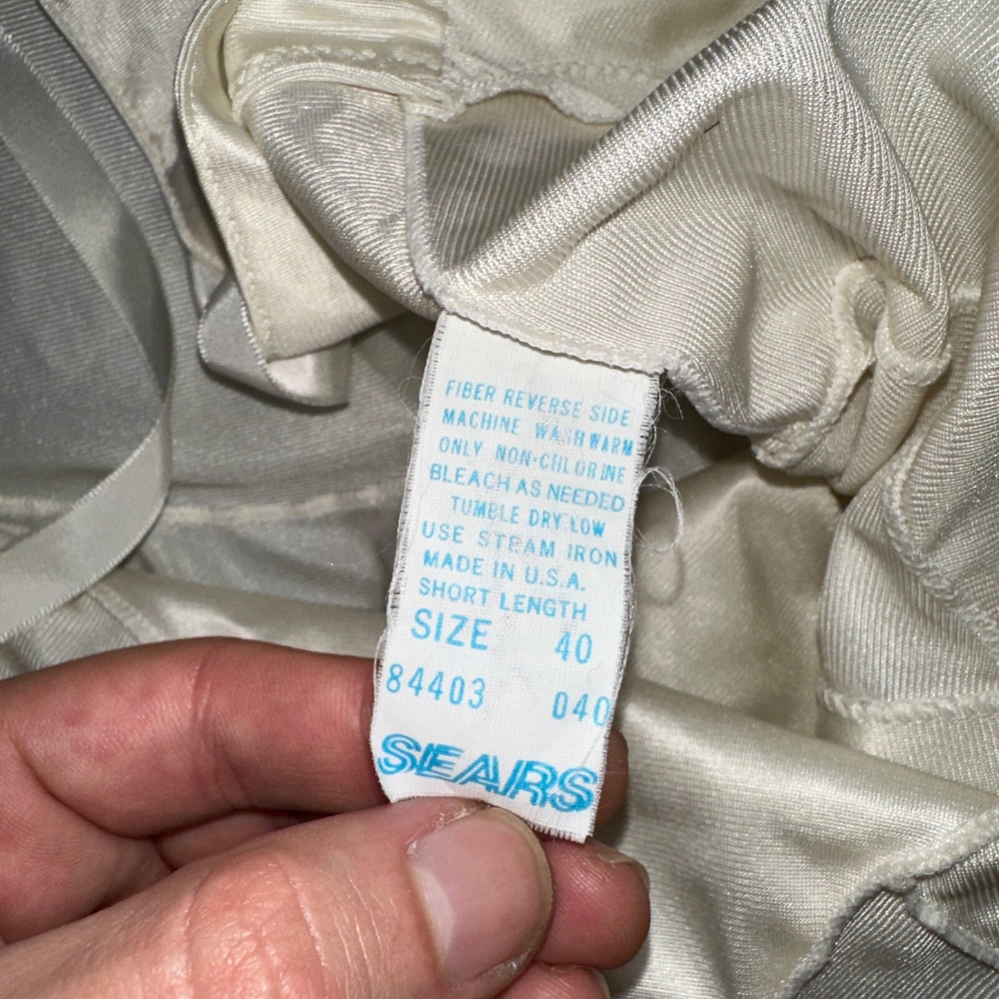 Vintage 1970s Sears Lingerie Slip Dress Sleepwear Full Sweep Nightgown Lace 70s