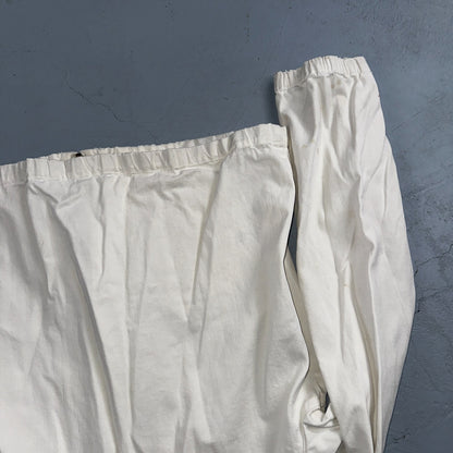 Vintage Polo Ralph Lauren Harrington Jacket White Cotton Size M USA Crop Fit