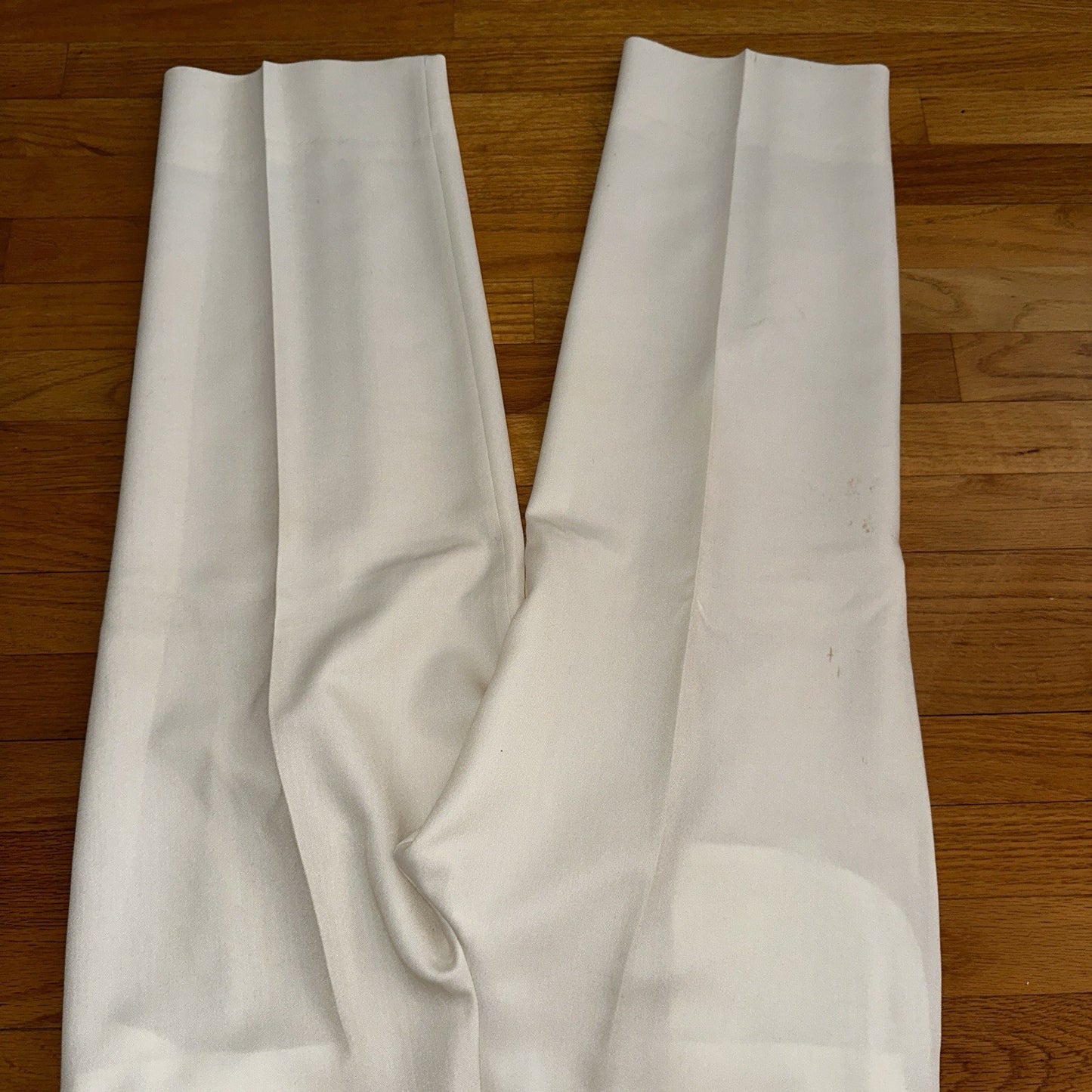 Cellini White 2 Piece Suit Mens 42R 33x26 Solid Double Breasted USA 1980s 80s