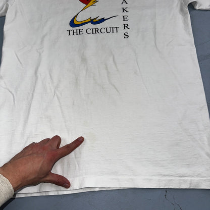 Circuit Breakers VTG T Shirt 90s Single Stitch Sun Electric Graphic Large White