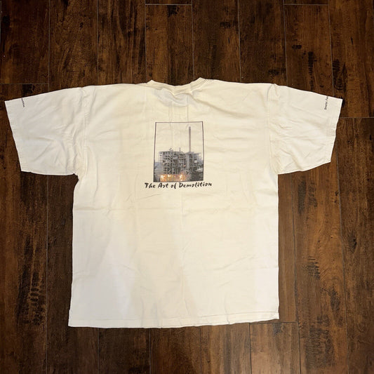 Art Of Demolition Vintage T Shirt 90s Destruction Working Staton Building Rap T