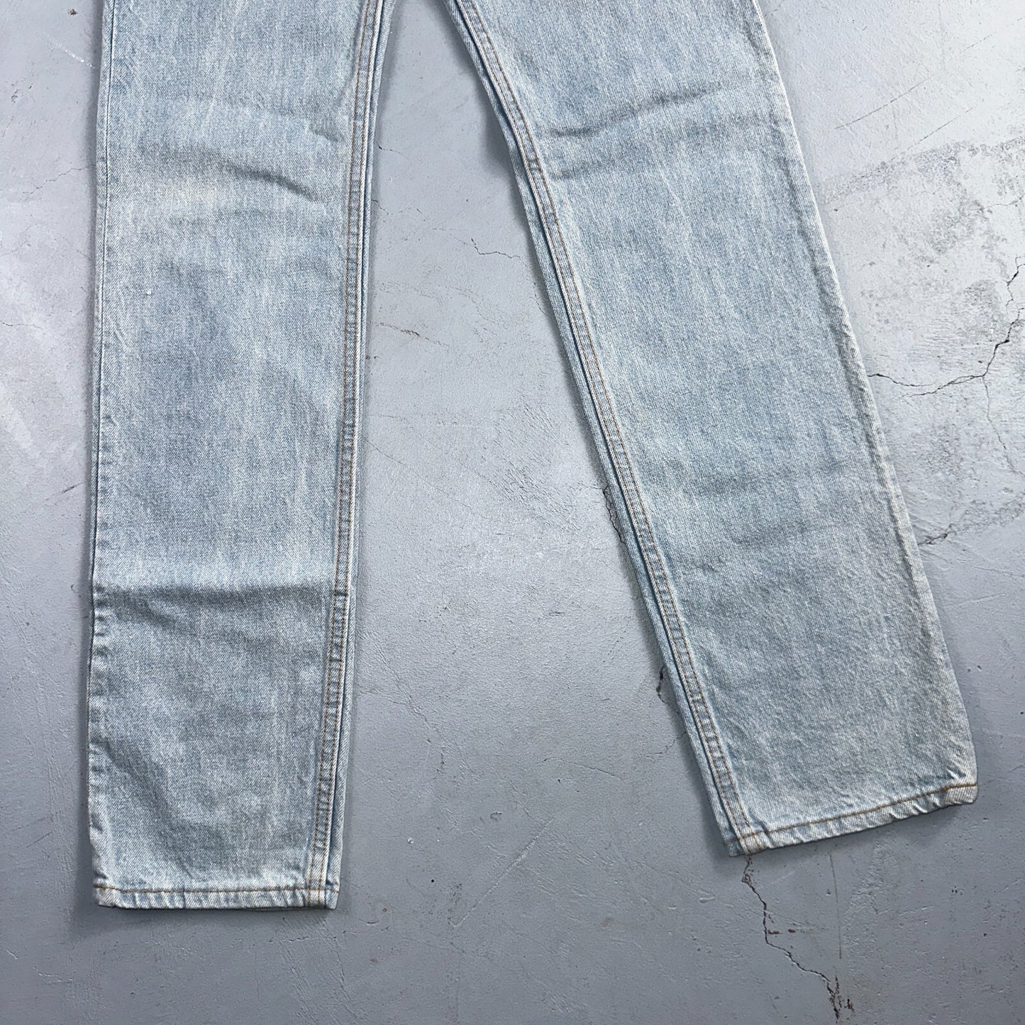 Levis 701 Vintage 90s USA XX Straight Leg Jeans Blue Light Wash 501 Rare 25x32