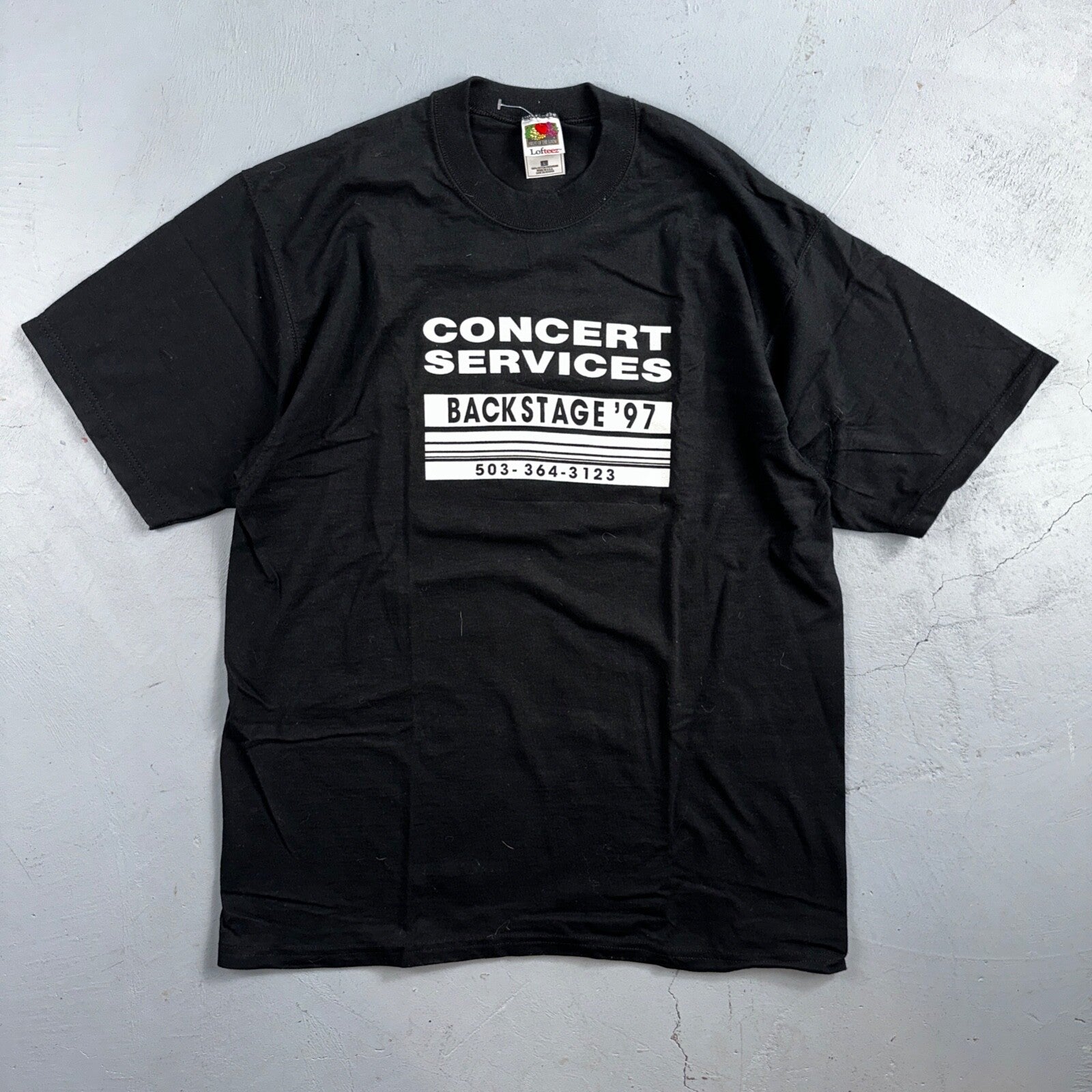 Concert Services Music Promo VTG T Shirt Band PDX Portland Oregon 90s Grunge