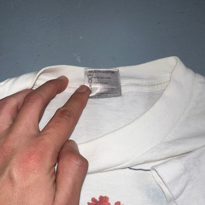 Oneita Flowers VTG T Shirt Art Deco Art Painting Photograph Aesthetic Chill USA