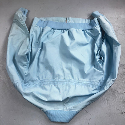 Vintage JC Penneys 70s Derby Jacket Sports USA Baby Blue Talon Bomber Large