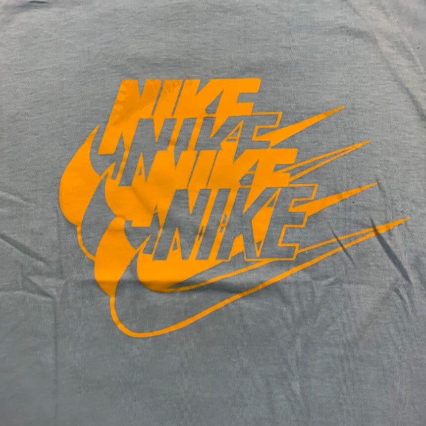 Nike Vintage T Shirt USA Rare Quad Swoosh Block Print Hike Pinwheel Oregon Japan