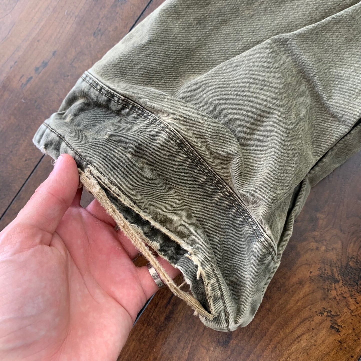 KUHL Rydr Canvas 5-Pocket Outdoor Hiking Pants Men’s Size 40X32 Brown Distressed