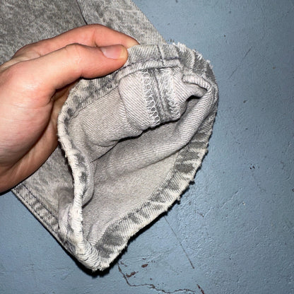 Levis 501 Vintage 80s USA XX Straight Leg Jeans Gray Acid Wash 27x32 Act 26x31