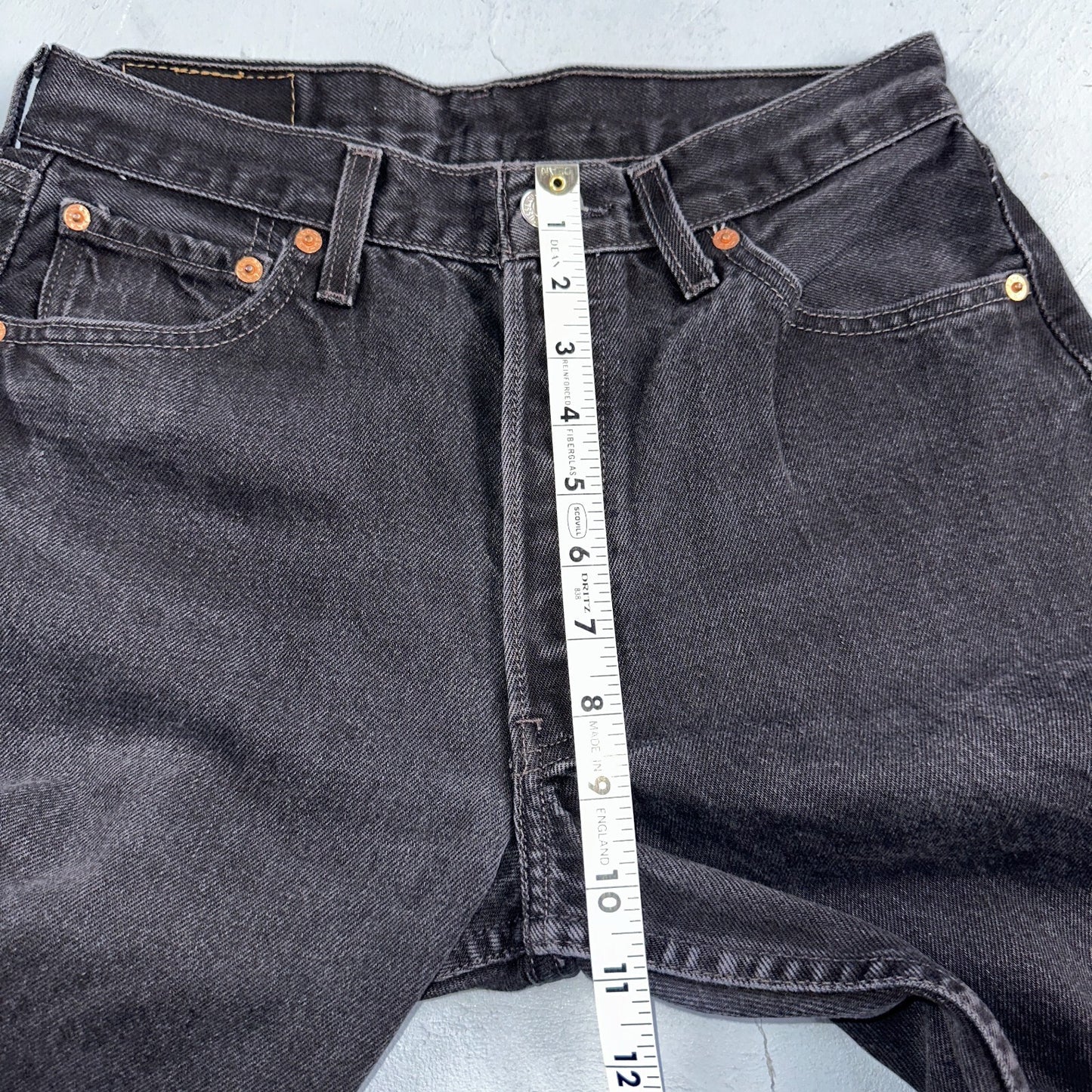 Levis 501 Vintage Y2K XX Straight Leg Jeans 90s Black Wash 30x32 Act 28x30