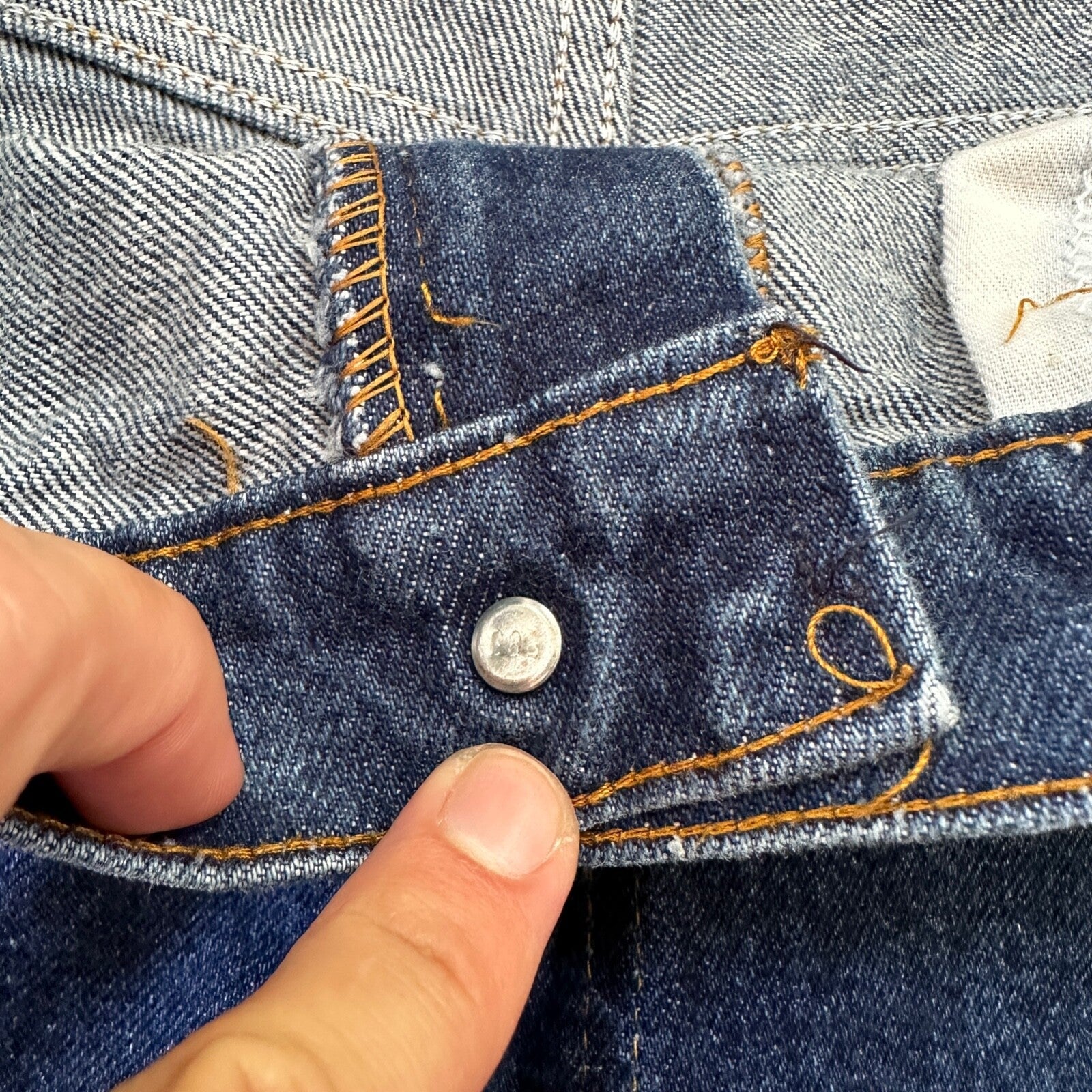 Levis 517 Vintage 80s USA Orange Tab Bootcut Flare Blue Jeans 36x33 Act 34x29