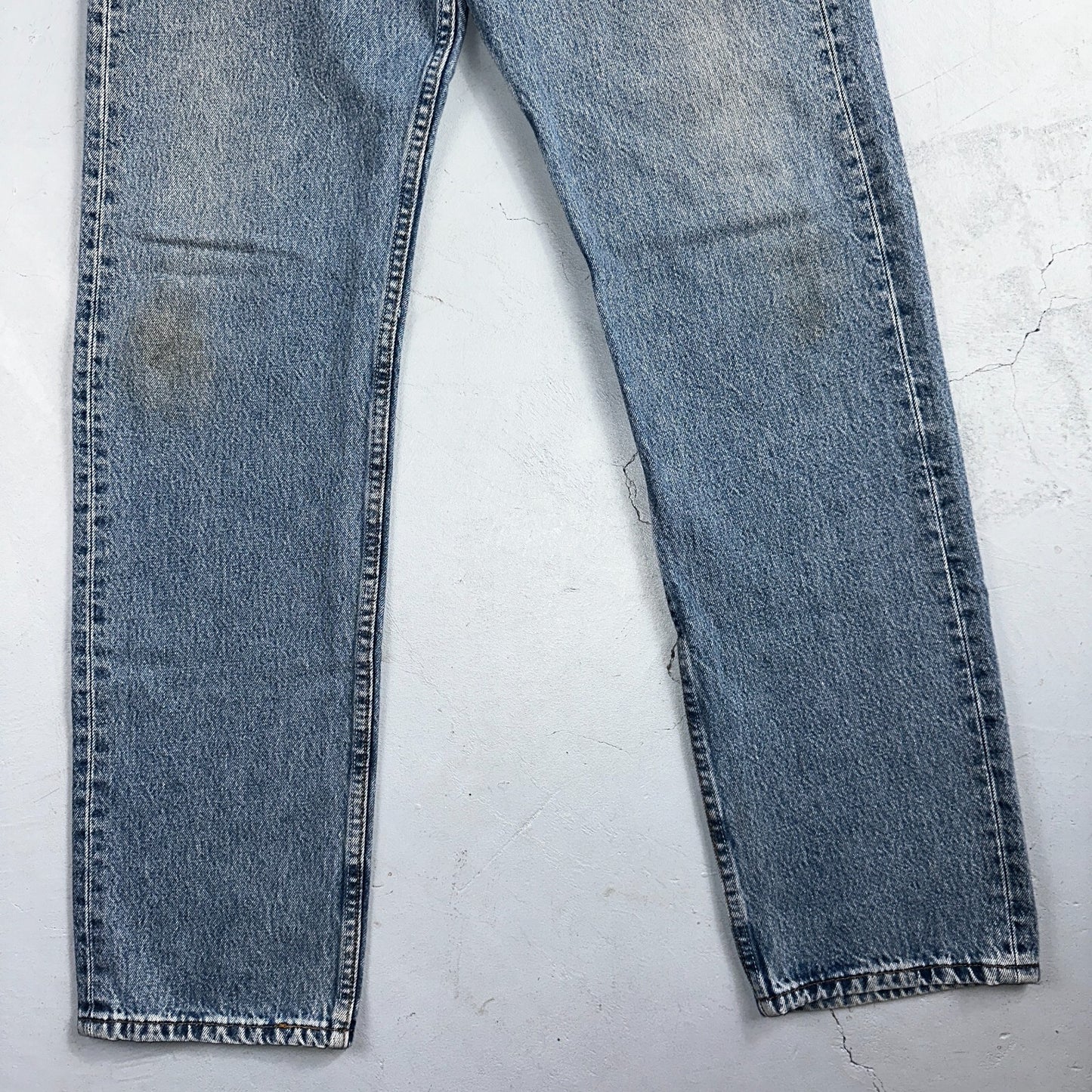 Levis 501 Vintage Y2K XX Straight Leg Jeans 90s Blue Light Wash 34x36 Act 32x34