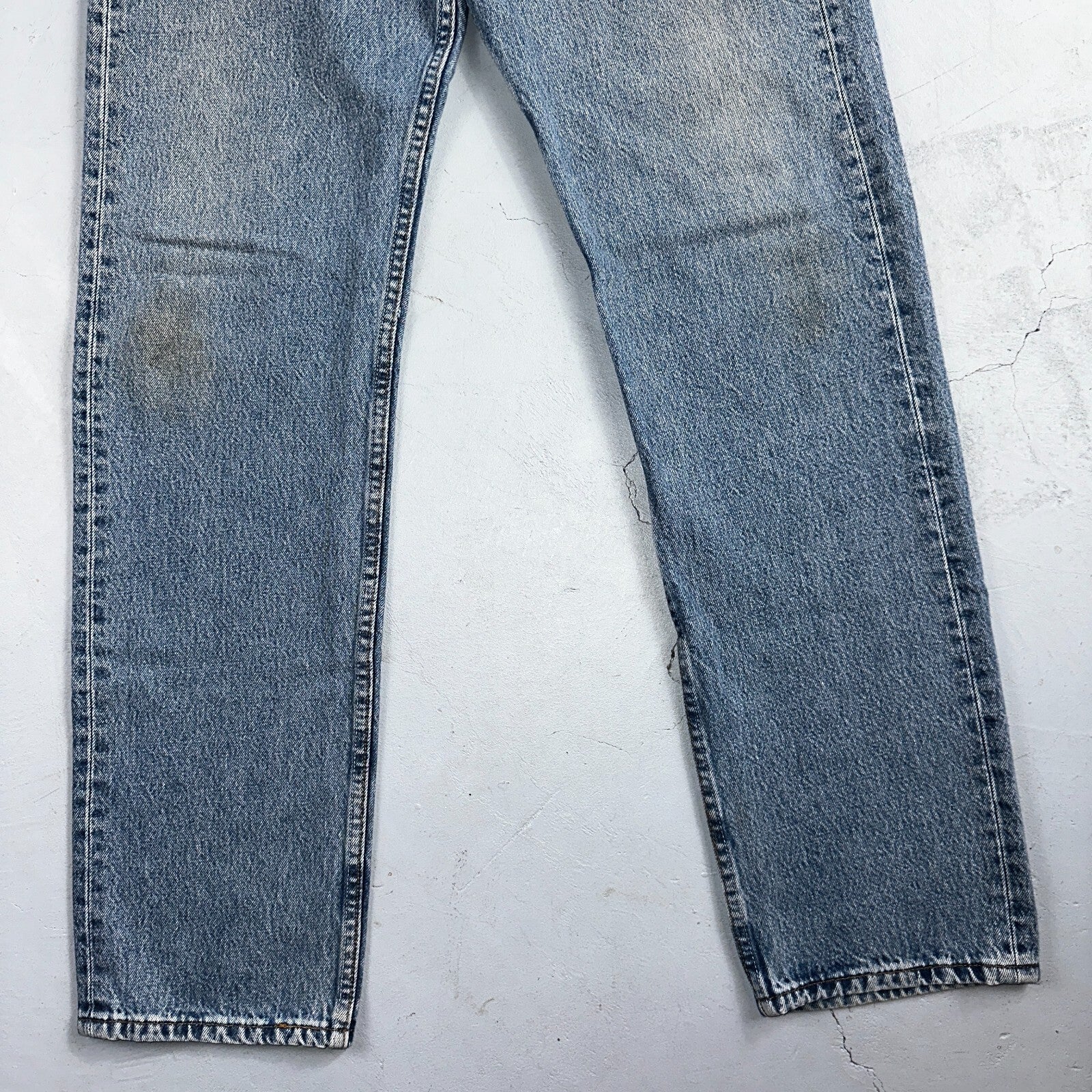 Levis 501 Vintage Y2K XX Straight Leg Jeans 90s Blue Light Wash 34x36 Act 32x34