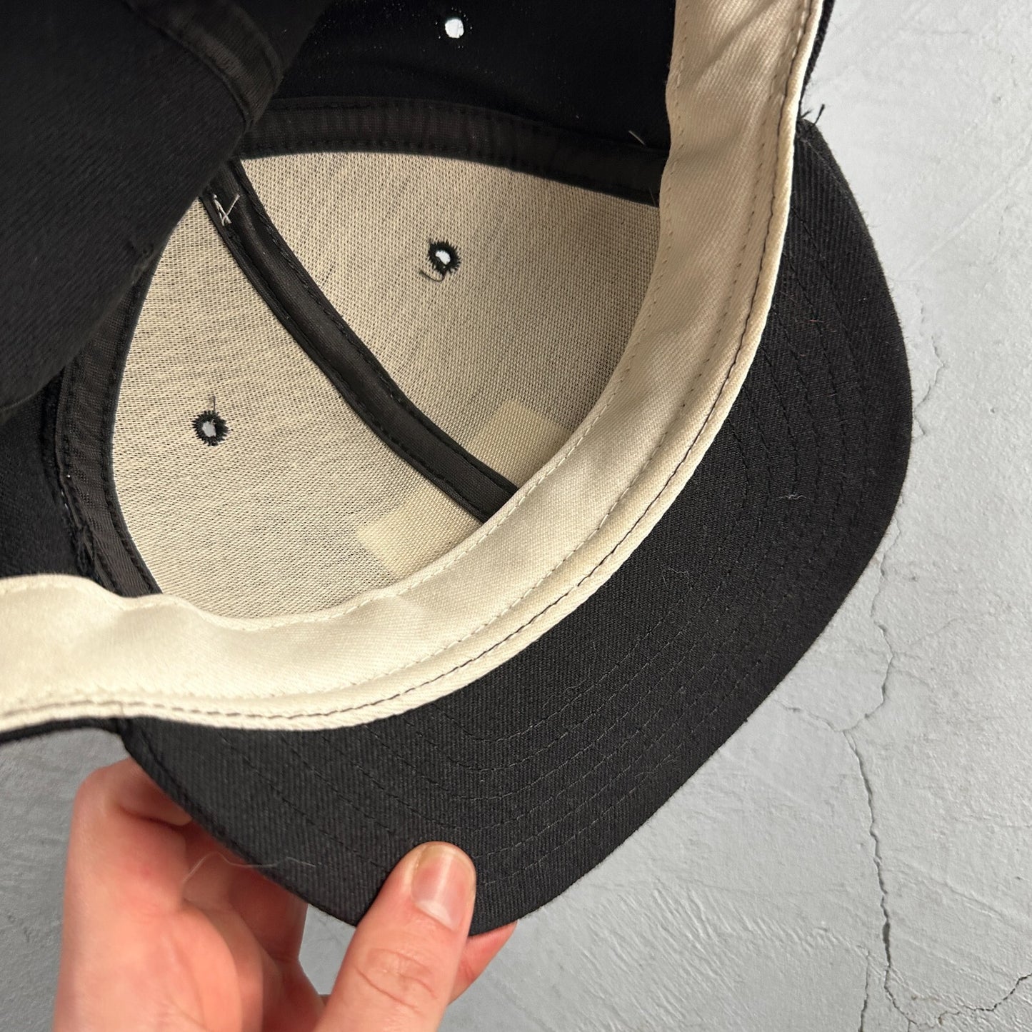 Vintage New Era Major League Baseball Wool MLB Umpire Hat Cap Mens 7 3/8 USA