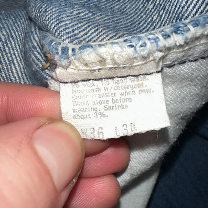 Levis 646 Vintage 70s USA Orange Tab Bootcut Flare Blue Bell Bottom Jeans 34x31