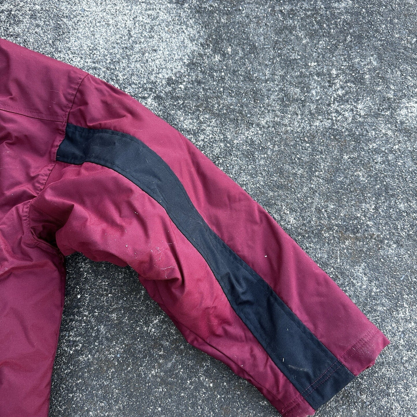 VTG 90s Nike Team Sports Logo Spellout Coat Jacket Parka Men’s M 1990s Red