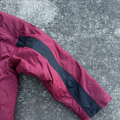 VTG 90s Nike Team Sports Logo Spellout Coat Jacket Parka Men’s M 1990s Red