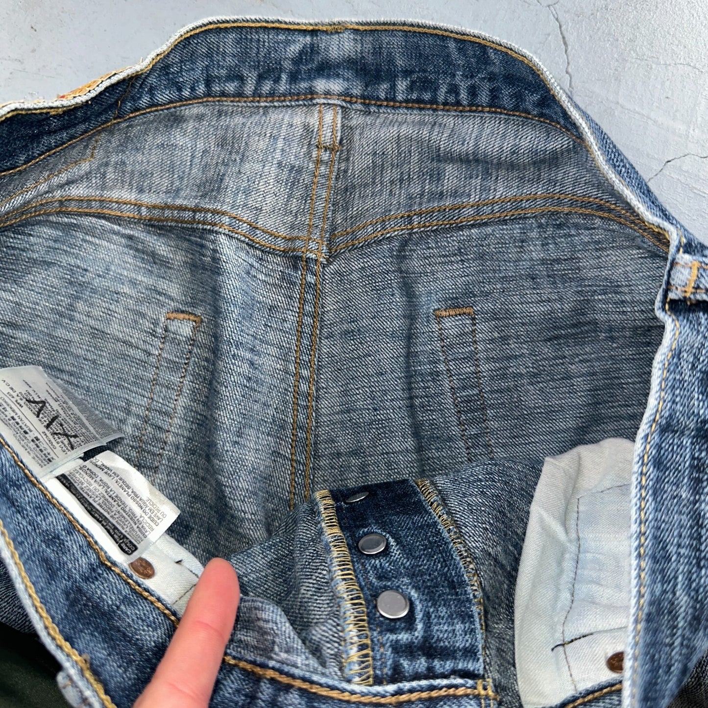 Levis 501 Y2K XX Straight Leg Jeans Blue VTG Med Wash 34x32 Act 33x30