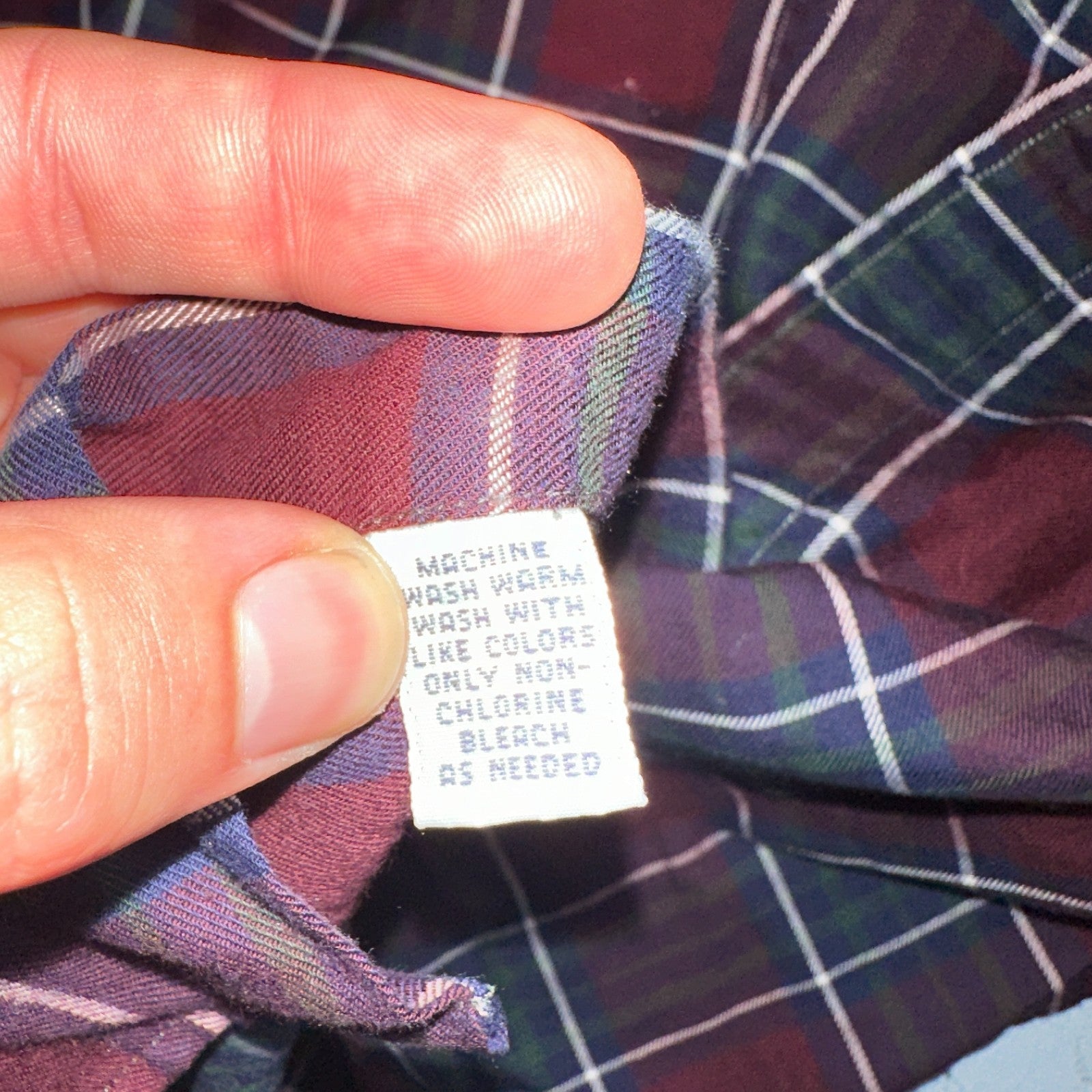 Vintage Polo Ralph Lauren Shirt Mens Large Red Blue Plaid Tilden Golf Crest