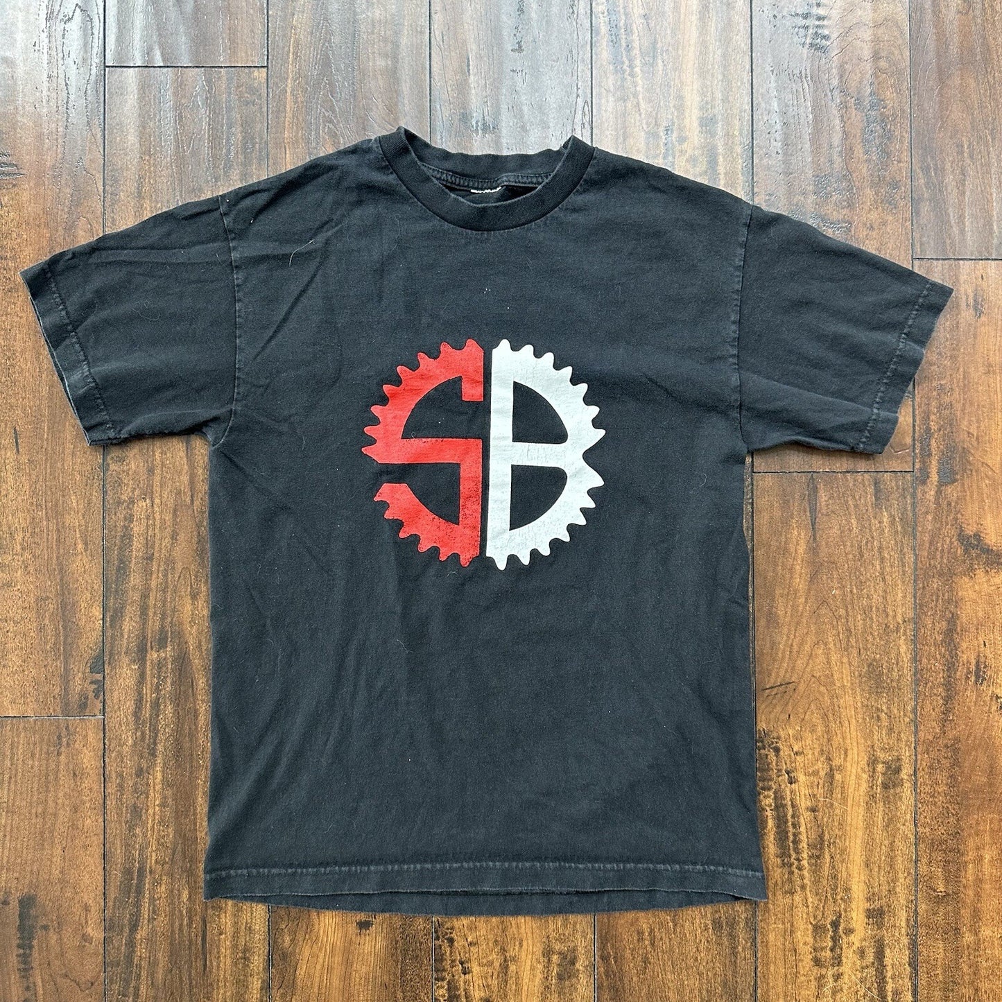 Santiam Bicycle Vintage T Shirt Biking Fun Sports Graphic Gym Running Black Y2K