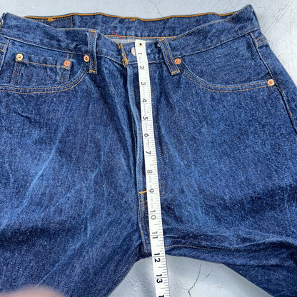Levis 501 Vintage 90s USA XX Straight Leg Jeans Blue Dark Wash 34x34 Act 31x31