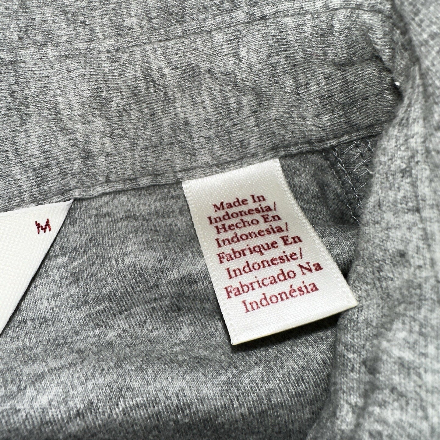 Penguin Polo Shirt Mens M Gray Short Sleeve Classic Fit Button Pocket