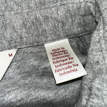 Penguin Polo Shirt Mens M Gray Short Sleeve Classic Fit Button Pocket