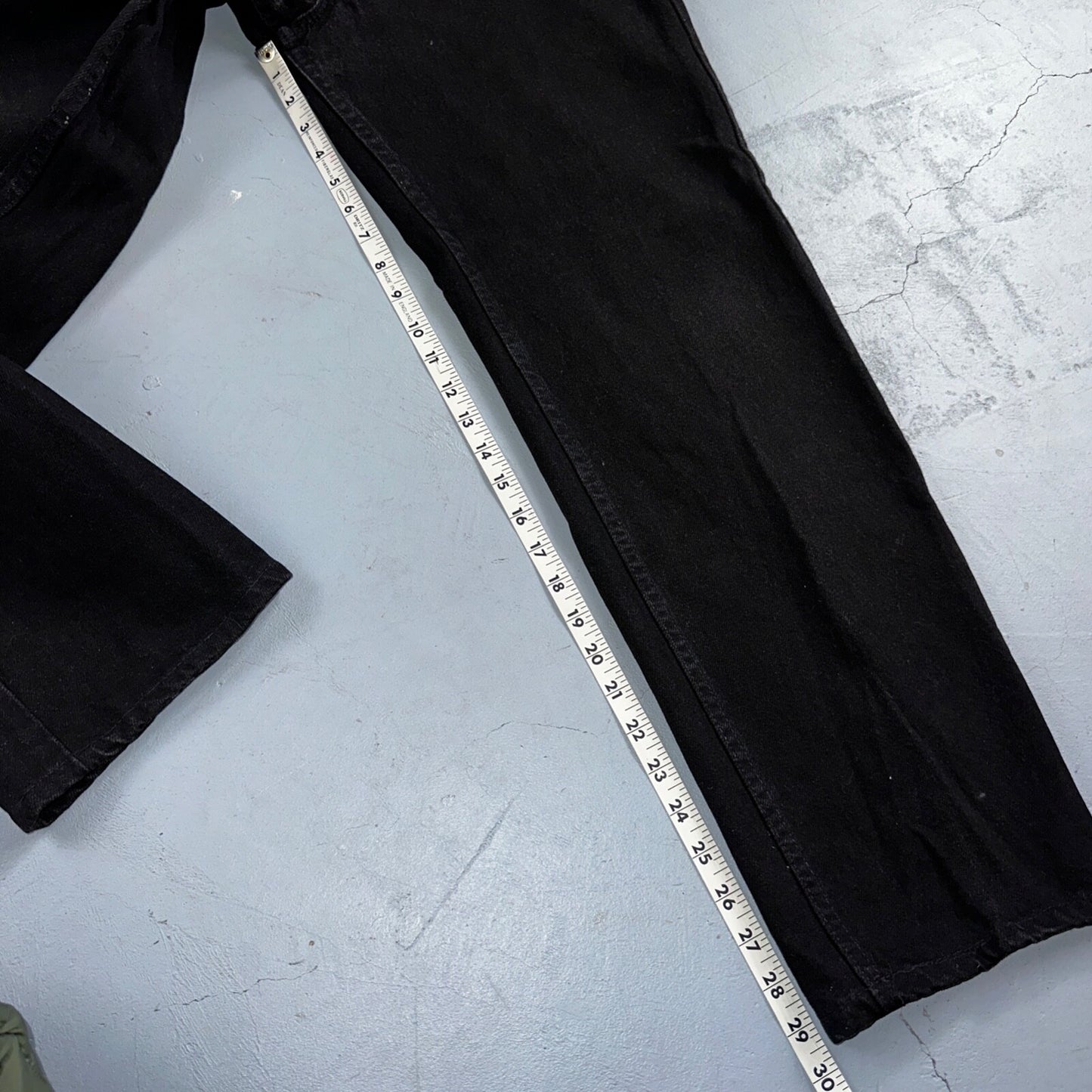 Levis 505 Vintage 90s USA Red Tab Jeans 36x30 Black Wash 1992 501 Act 36x29